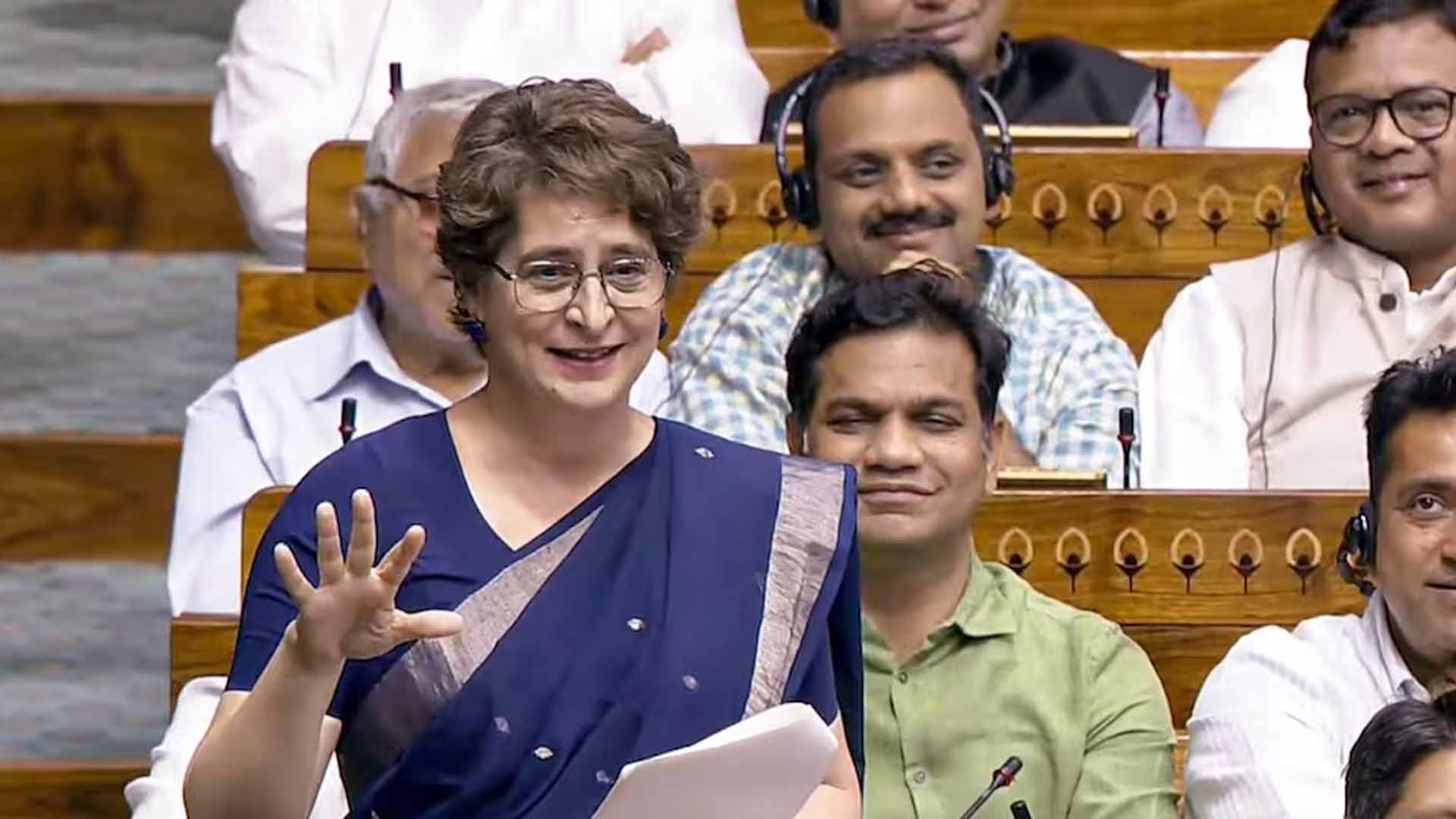 Priyanka Gandhi's banter on Amit Shah on women reservation bill