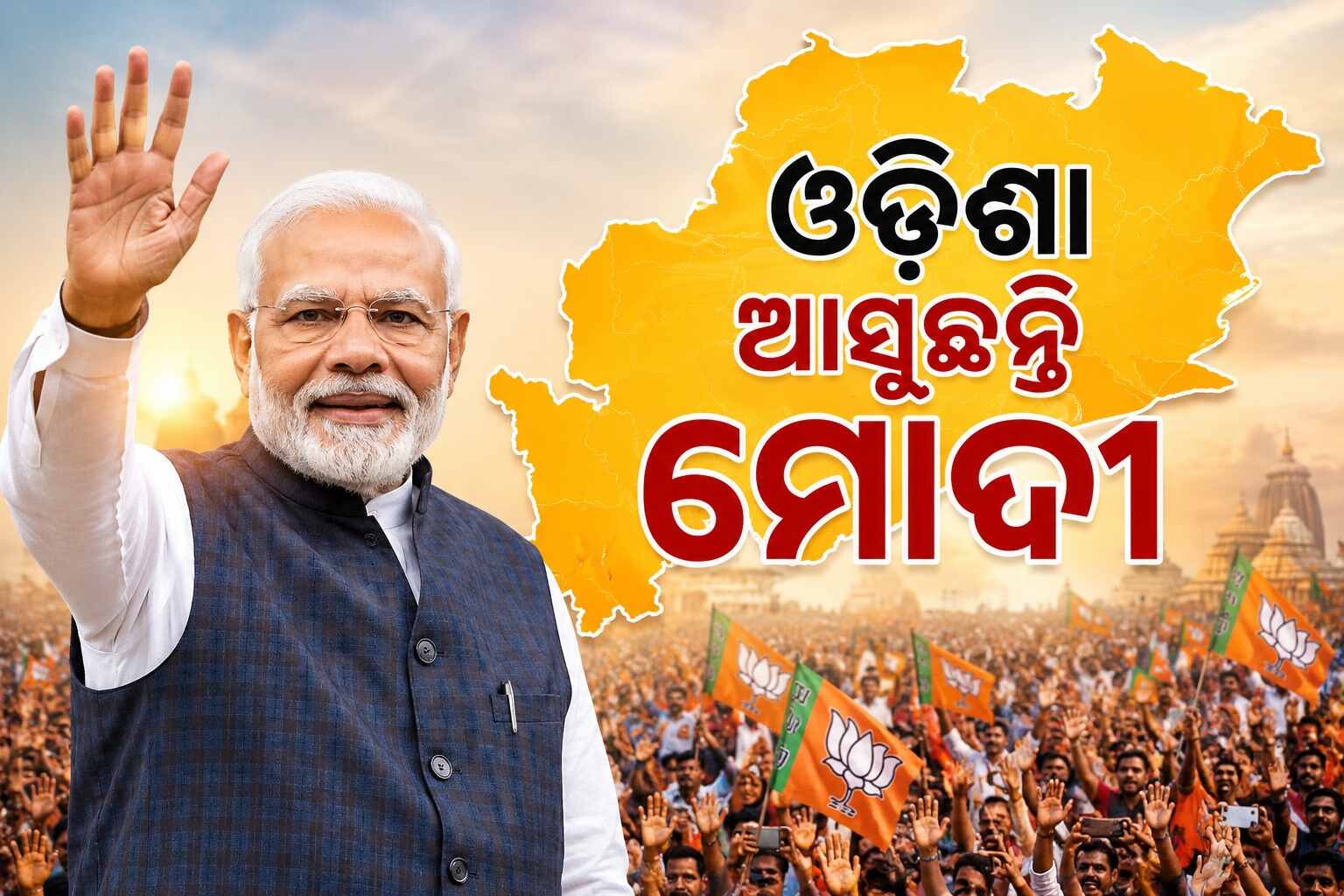 "The Prime Minister will visit Pahadpur and Mayurbhanj and will attend the state government's two-year anniversary celebration on June 20."