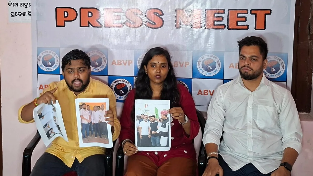 Law and order issue in Bhubaneswar: ABVP takes a firm stand against Congress leader.